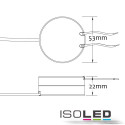 ISO111736 / Trafo 12V/DC, 0-8W/DC runde Bauform /...
