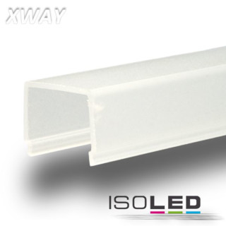 ISO111742 / Abdeckung eckig, milky für Profil "XWAY", L: 2000mm / 9009377015625