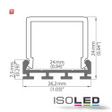 ISO111742 / Abdeckung eckig, milky für Profil "XWAY", L: 2000mm / 9009377015625