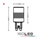 ISO111770 / G9 LED SMD, 3 Watt, warmweiss / 9009377016790