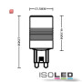 ISO111770 / G9 LED SMD, 3 Watt, warmweiss / 9009377016790