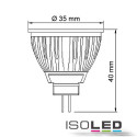 ISO111807 / MR11 LED Strahler 3W COB, 38° warmweiss, dimmbar / 9009377017438