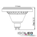 ISO111808 / ES111 GU10 Spot, 12 Watt, 30°, warmweiss, dimmbar / 9009377017445