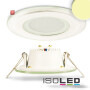 ISO111833 / LED Glas Downlight 6W, 120°, inkl. Driver, warmweiss / 9009377018305