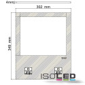 ISO111859 / Ersatzglas f&uuml;r LED Fluter 180W /...