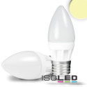 ISO111878 / E27 LED Keramik milky Kerze , 4 Watt,...