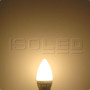 ISO111878 / E27 LED Keramik milky Kerze , 4 Watt, warmweiss / 9009377019135