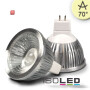 ISO111933 / MR16 LED Strahler 5,5W COB, 70° warmweiss, dimmbar / 9009377020384