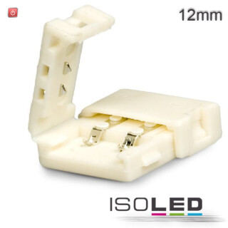 ISO111960 / Flexband Clip-Verbinder 2-polig Kunststoff weiss für Breite 12mm / 9009377020810