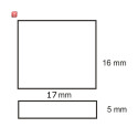 ISO111960 / Flexband Clip-Verbinder 2-polig Kunststoff weiss für Breite 12mm / 9009377020810
