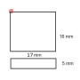 ISO111960 / Flexband Clip-Verbinder 2-polig Kunststoff weiss für Breite 12mm / 9009377020810