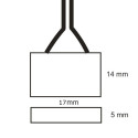 ISO111961 / Flexband Clip-Kabelanschluss 2-polig, weiss...