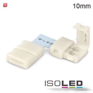 ISO111964 / Flexband Clip-ECK-Verbinder 2-polig, weiss für Breite 10mm / 9009377020889