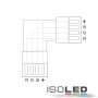 ISO111966 / Flexband Clip-ECK-Verbinder 4-polig, weiss für Breite 10mm / 9009377020902