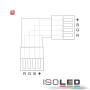 ISO111966 / Flexband Clip-ECK-Verbinder 4-polig, weiss für Breite 10mm / 9009377020902