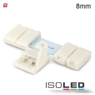 ISO111967 / Flexband Clip-T-Verbinder 2-polig, weiss für Breite 8mm / 9009377020919