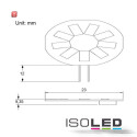 ISO111977 / G4 LED 9SMD, 1,5W,  warmweiss, Pin seitlich / 9009377021572