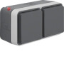 BER47753525 / Steckd. SCHUKO 2f waag 4 SCHIEBER WP gra / EAN 4011334404255