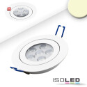ISO112390 / LED Einbaustrahler, weiß, 15W, 72°,...