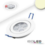 ISO112390 / LED Einbaustrahler, weiß, 15W, 72°, rund, warmweiß, dimmbar / 9009377030383