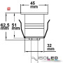 ISO112230 / LED Einbaustrahler, Edelstahl , 2W, 60°, IP67, 12V AC/DC, warmweiß / 9009377026164