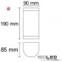 ISO113302 / Wandlampe Niva Up&Down IP54, 2xGU10 silbergrau