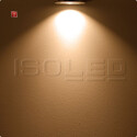 ISO112009 / LED Einbaustrahler, aluminium gebürstet, 8W COB, rund, warmweiss / 9009377022210