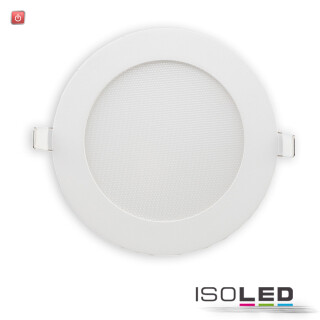 ISO115457 / LED Downlight, 9W, rund, ultra flach, blendungsreduziert, weiß, warmweiß, dimmbar CRI90 / 9009377142338