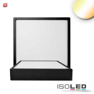 ISO115493 / LED Deckenleuchte PRO schwarz, 15W, eckig, 170mm, ColorSwitch 2700K|3000K|4000K, dimmbar / 9009377142826