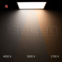 ISO115494 / LED Deckenleuchte PRO schwarz, 24W, eckig,...