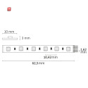ISO115506 / LED SIL RGB+WW Flexband, 24V, 19W, IP20, 4in1 Chip 96LED/m / 9009377142963