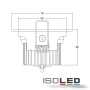 ISO112011 / LED Einbaustrahler, weiss, 8W COB, rund, warmweiss / 9009377022289