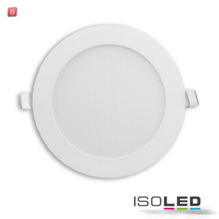 ISO115463 / LED Downlight, 12W, rund, ultra flach, blendungsreduziert, weiß, warmweiß, dimmbar CRI90 / 9009377142390