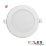 ISO115463 / LED Downlight, 12W, rund, ultra flach, blendungsreduziert, weiß, warmweiß, dimmbar CRI90 / 9009377142390