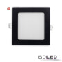 ISO115468 / LED Downlight, 15W, eckig, ultra flach, blendungsreduziert, schwarz, warmweiß, dimmbar CRI90 / 9009377142444