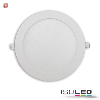 ISO115469 / LED Downlight, 18W, rund, ultra flach, blendungsreduziert, weiß, warmweiß, dimmbar CRI90 / 9009377142451