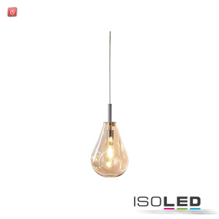 ISO115216 / Pendelleuchte, Amber Glas, E14, 300cm / 9009377097843