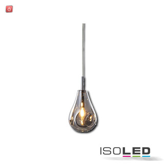 ISO115217 / Pendelleuchte, black Glas, E14, 300cm / 9009377097867