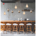 ISO115217 / Pendelleuchte, black Glas, E14, 300cm / 9009377097867
