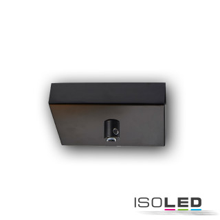ISO115223 / Deckenbaldachin eckig, schwarz, für einzelabhängung / 9009377097980