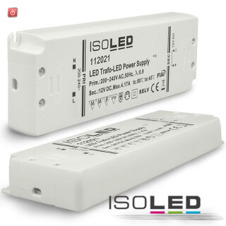 ISO112021 / Trafo 24V/DC, 0-50W, ultraflach / 9009377022449