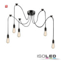 ISO115048 / Hängeleuchte Spider 1 Metall schwarz, 5...