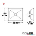 ISO115109 / LED Fluter Pad 30W, weiss, 4000K 100cm Kabel / 9009377095979