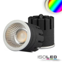 ISO115116 / LED Spot RGB+3000K GU10 8W, 5-polig, 24V DC, silber, 60°, CRI80 / 9009377096044