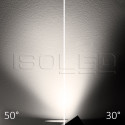 ISO115129 / 3-PH Schienen-Strahler fokussierbar, 36W, 30°-50°, schwarz matt, 3000K, CRI92, DALI dimmbar / 9009377096327