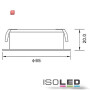 ISO112033 / LED Möbel-Einbaustrahler COB mit Reflektor, 3W, nickel geb., warmweiss / 9009377026874