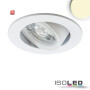 ISO114883 / LED Einbauleuchte Slim68 weiß, rund, 9W, warmweiß, dimmbar / 9009377091254