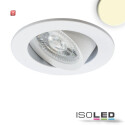 ISO114887 / LED Einbauleuchte Slim68 MiniAMP weiß, rund, 8W, 24V DC, warmweiß, dimmbar / 9009377091414