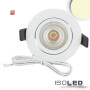 ISO114887 / LED Einbauleuchte Slim68 MiniAMP weiß, rund, 8W, 24V DC, warmweiß, dimmbar / 9009377091414