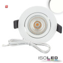 ISO114888 / LED Einbauleuchte Slim68 MiniAMP weiß, rund, 8W, 24V DC, neutralweiß, dimmbar / 9009377091452